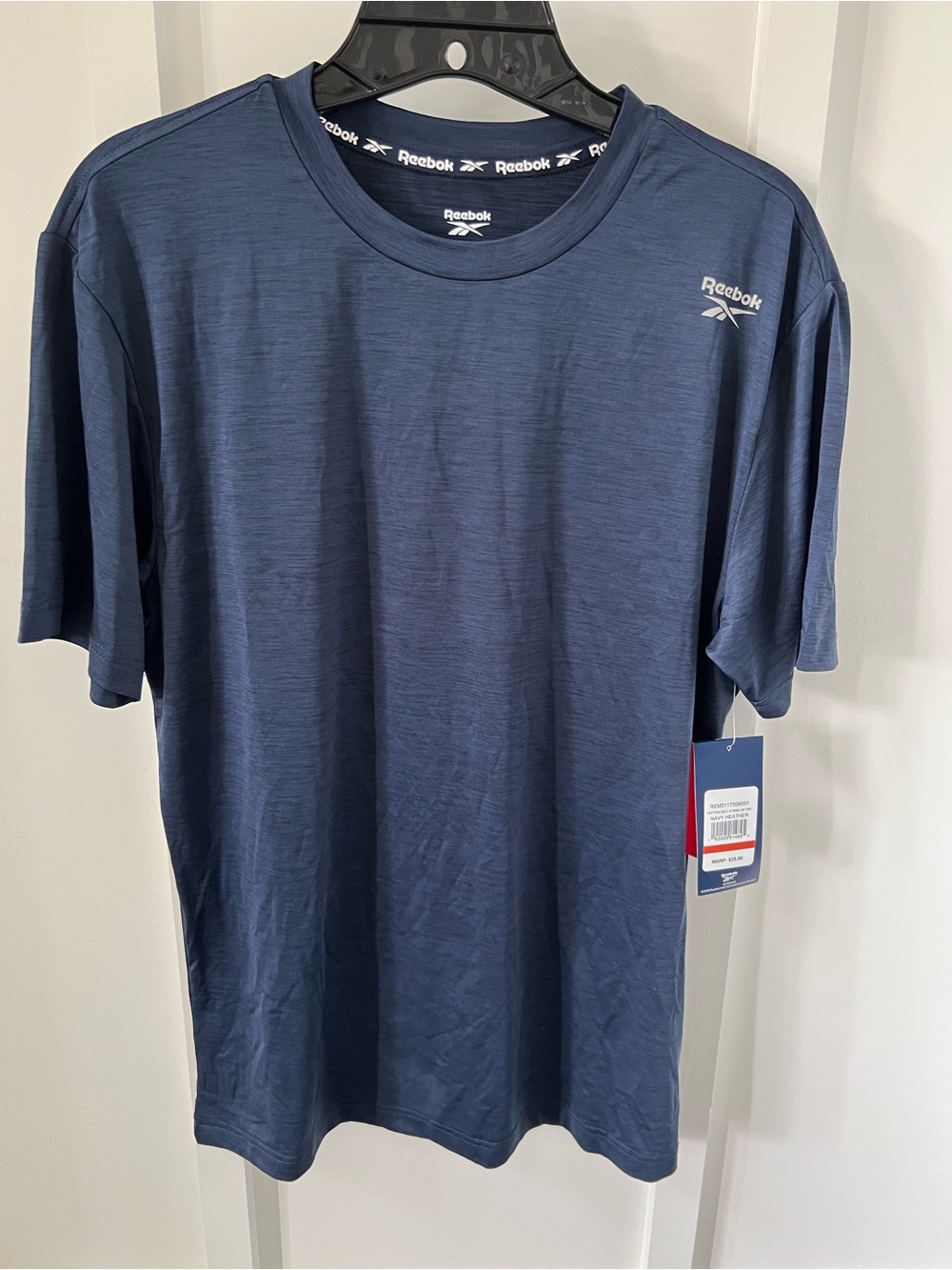 Reebok Men’s Navy Short Sleeve Crew Neck Tee